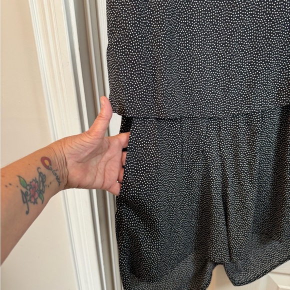 LOFT Black and White Polka Dot Romper #Backless #flattering - Picture 2 of 7